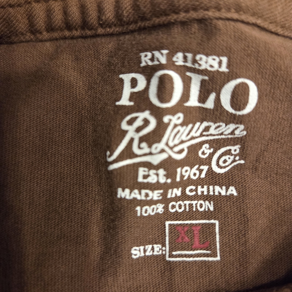 Polo by Ralph Lauren Men's Chocolate Brown Tee - Picture 3 of 3